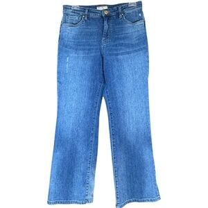 KUT FROM THE KLOTH Kelsey Fab Ab Ankle Flare‎ High Rise Jeans Med Wash Sz 8